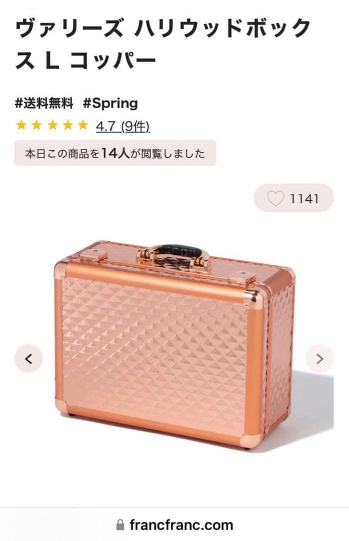 748 【￥59,000】Ｌサイズ／完売カラー入手困難コッパー／ハリウッドＢＯＸ