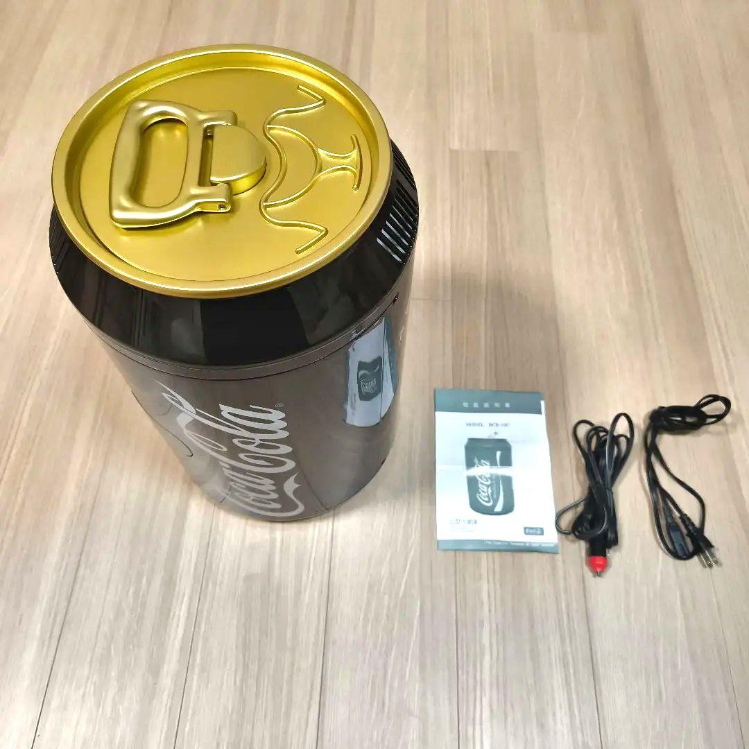 希少美品　コカコーラ　小型　冷蔵庫　保温保冷　ブラック　サンタ　車載保冷庫　缶型