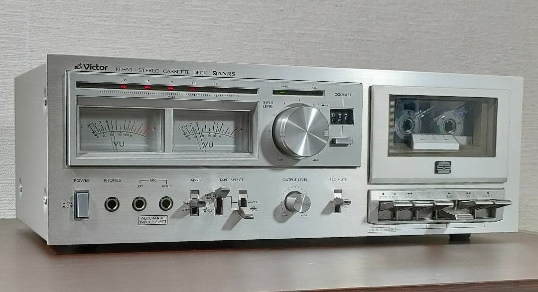 ビクター Victor KD-A3 カセットデッキ【録音再生良好】