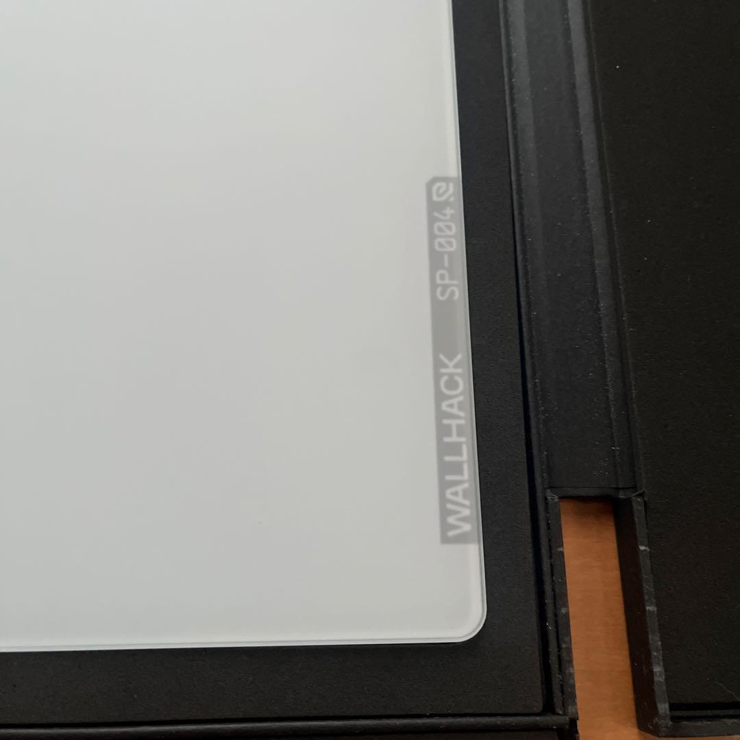 WALLHACK SP004ホワイト　ガラスマウスパッド