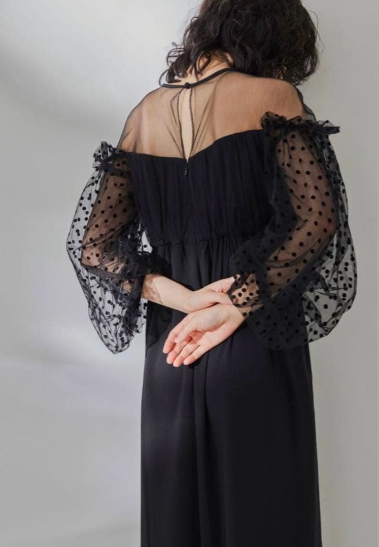 【ANDRESD】flocky dot pants dress