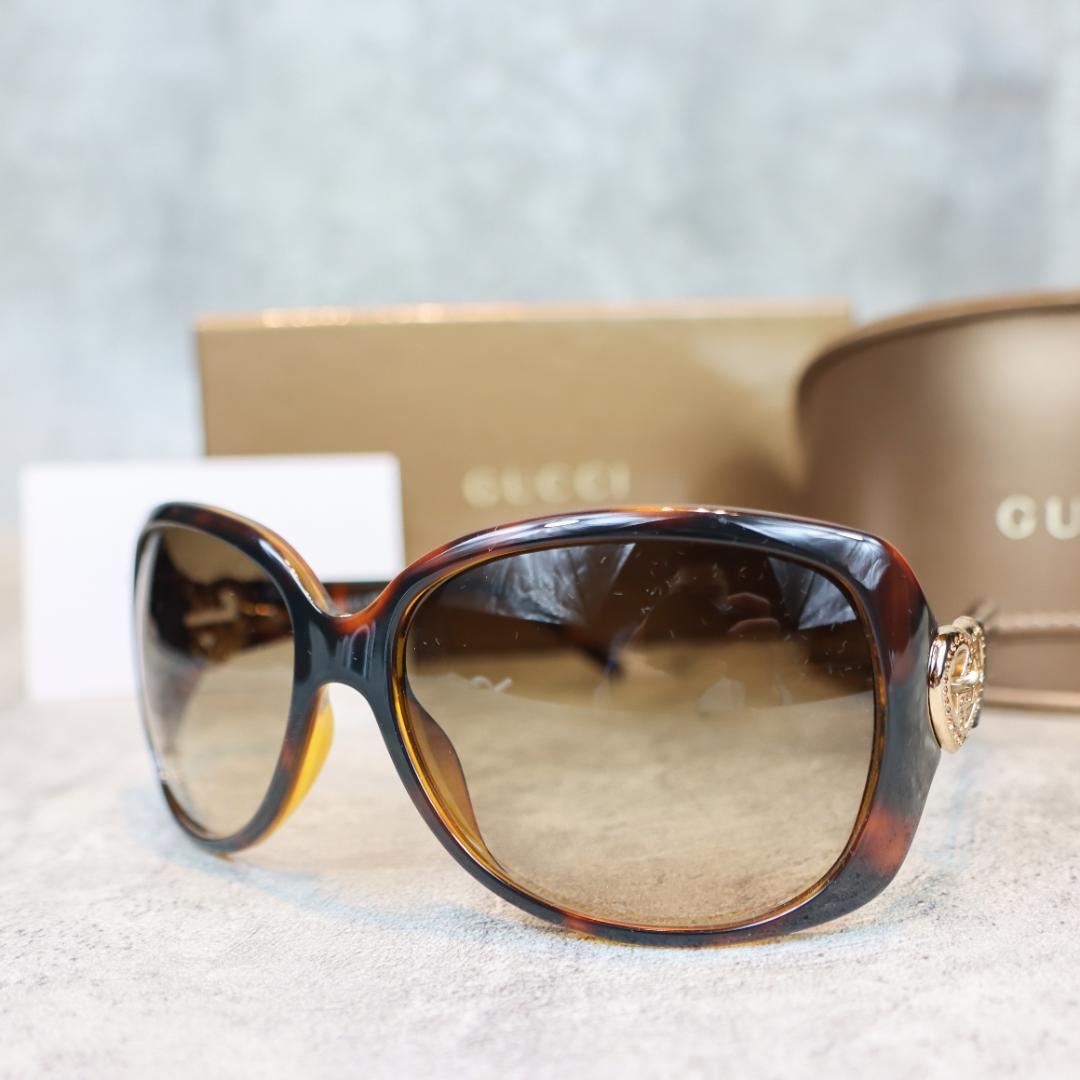 GUCCI サングラス ブラウン グラデーション レディース アイウェア