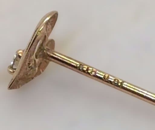 片耳　クレージュCourreges K18ダイヤハートの2wayピアス