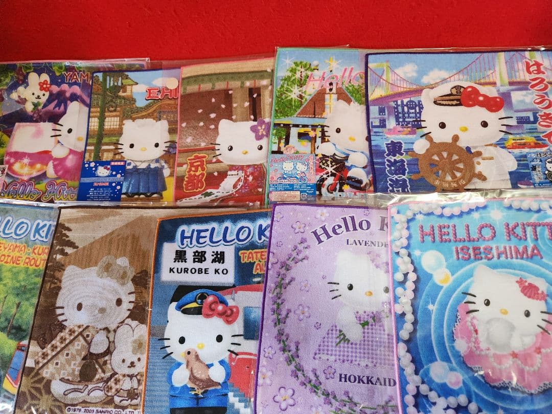 サンリオ　ハローキティ　ご当地プチタオル　まとめ　８９枚セット　キティちゃん