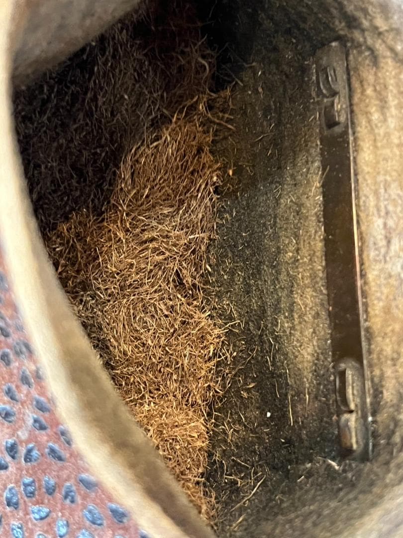 【骨董】【希少】印伝　煙草入れ（刻み煙草入り）、煙管入れ、火付け入れの３点セット