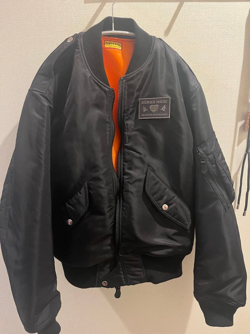 HUMAN MADE ma-1 完売商品　Ｌサイズ　ブラック