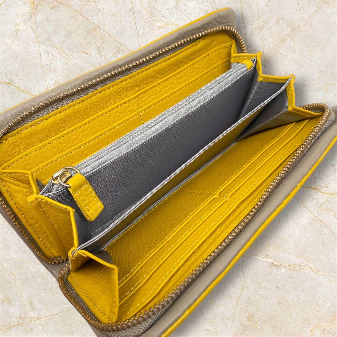 イアパピヨネ 長財布 財布 ねこ イエロー ネコ ear イア 猫 ジップ