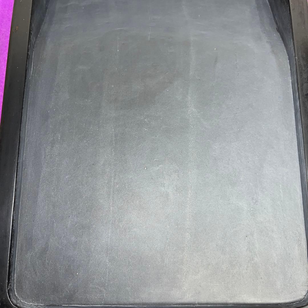 ⭕️雨畑硯　超大型長方硯　玄林雨畑　甲州銘石　硯界最高5kg近く