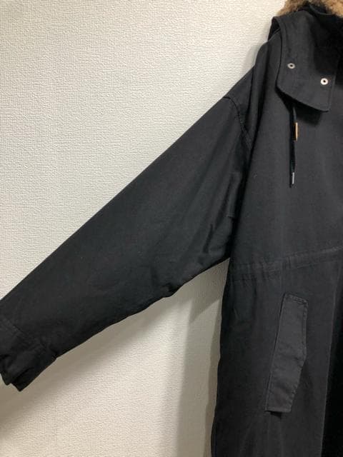 新品☆6L黒系♪5wayモッズコート♪ボアパーカー☆w625