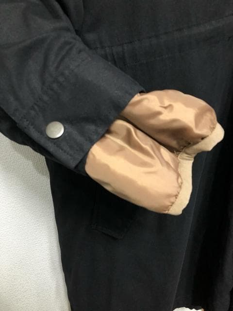 新品☆6L黒系♪5wayモッズコート♪ボアパーカー☆w625