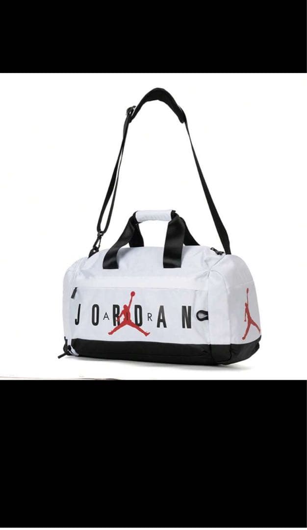 Jordan ボストンバッグ ホワイト/ブラック