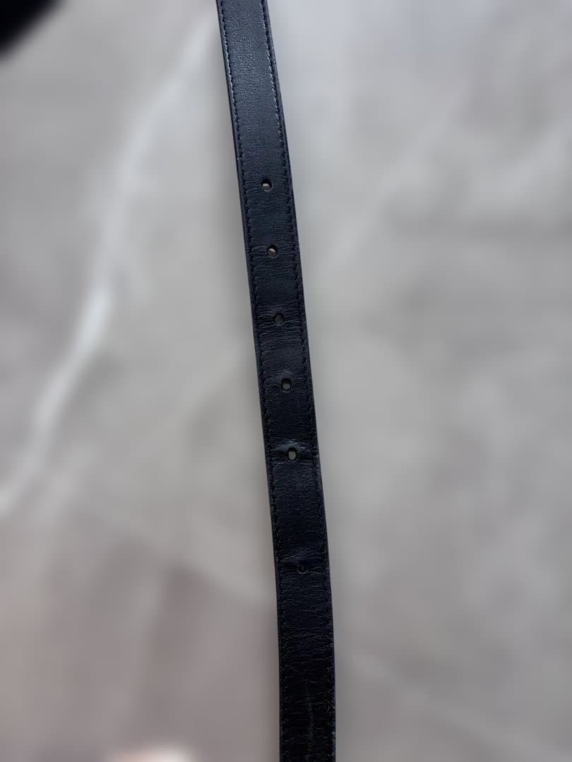 GUCCI グッチ　ブラッレザーベルト ゴールドバックル