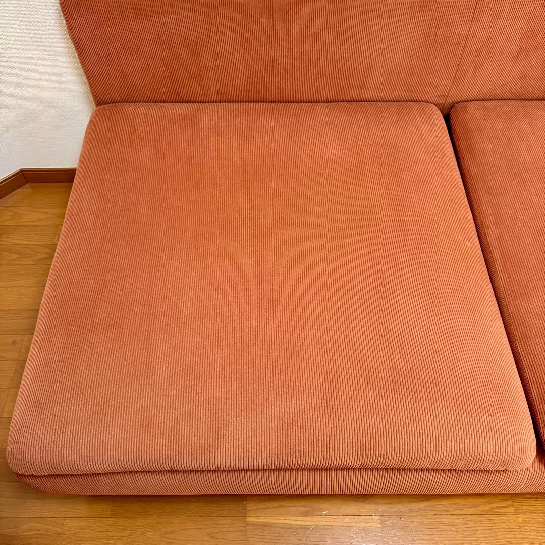 【toraco 】IKEA ソーデルハムン 3人掛け ケーリンゲ 赤茶色