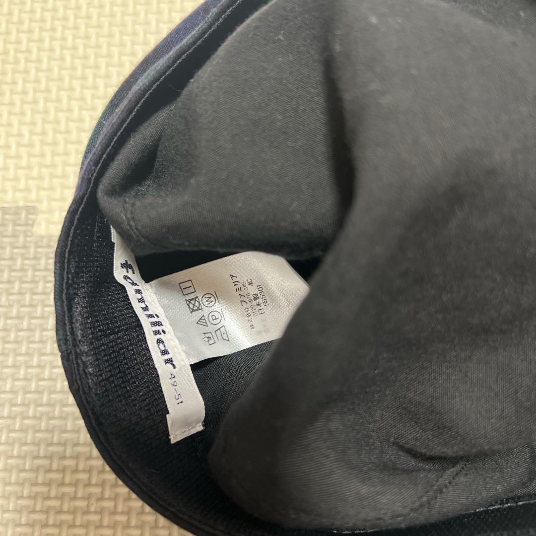 ファミリア　100サイズ　ロンドンモチーフ　シャツベレー帽セット