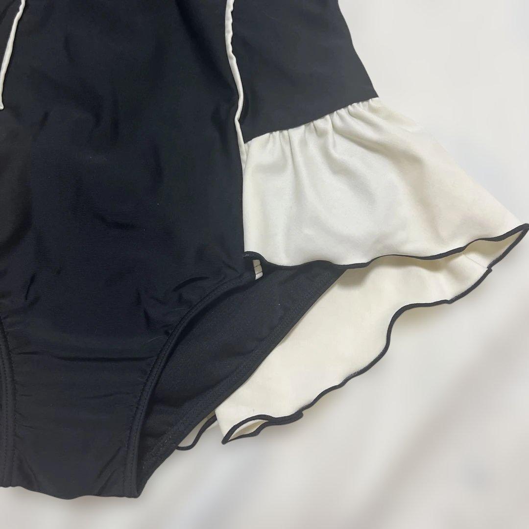 Pameo pose フリル水着スイムウェアワンピース白黒 パメオポーズ