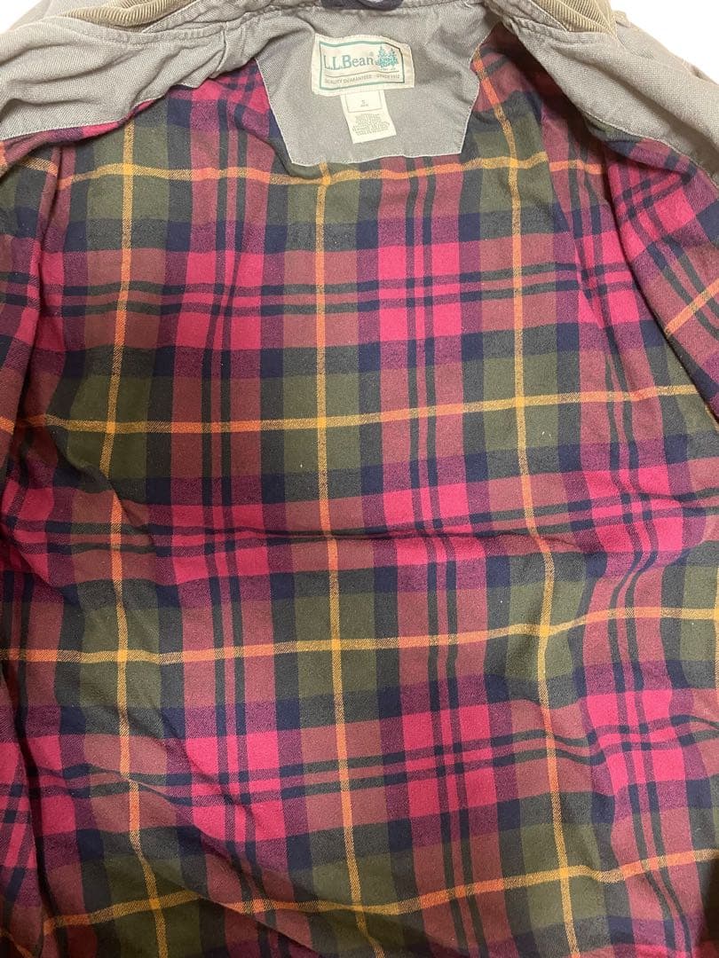 ナ*ト様 L.L.Bean フィールドコート ハンティングジャケット 裏地チェッ