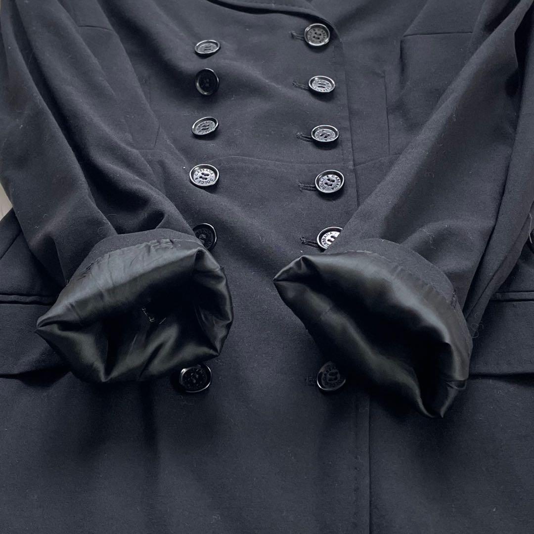D&G DOLCE&GABBANA ブラックダブルブレスト14ボタンジャケット
