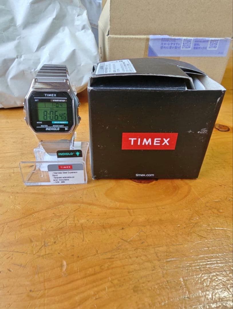 TIMEX INDIGLO 腕時計 ステンレススチールバンド