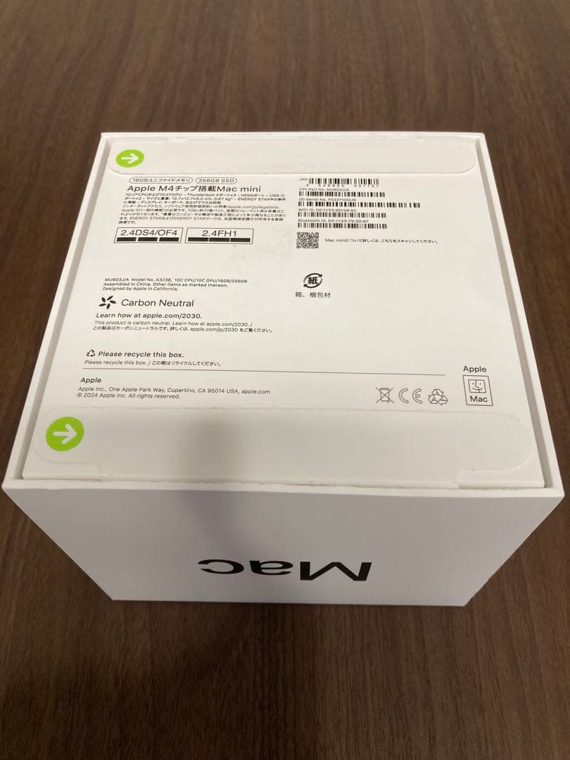 美品 Apple Mac mini M4チップ
