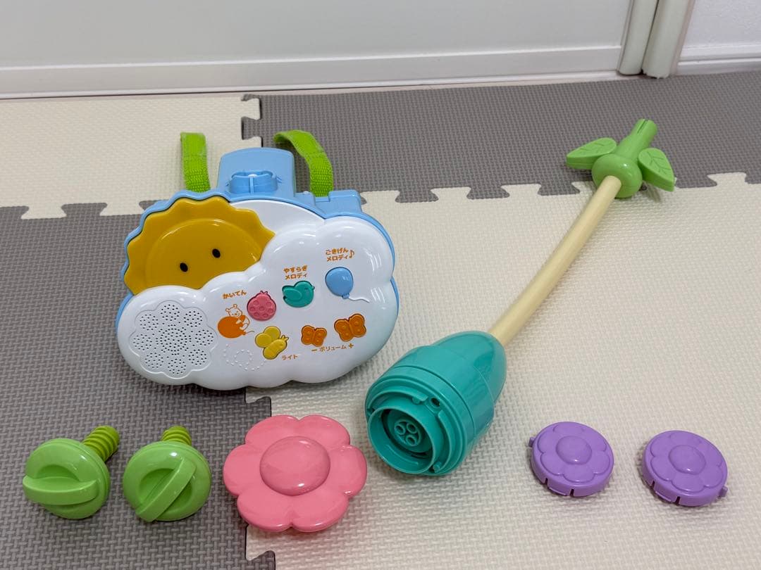 【美品】プーメリー　くまのプーさん選べる回転6WAY ジムにへんしんメリー