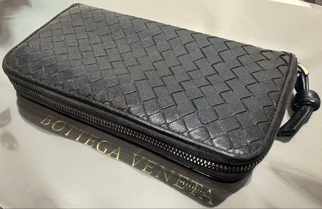 【本体のみ】ボッテガヴェネタ ラウンドファスナー/ラム/黒/1️⃣✨✨✨