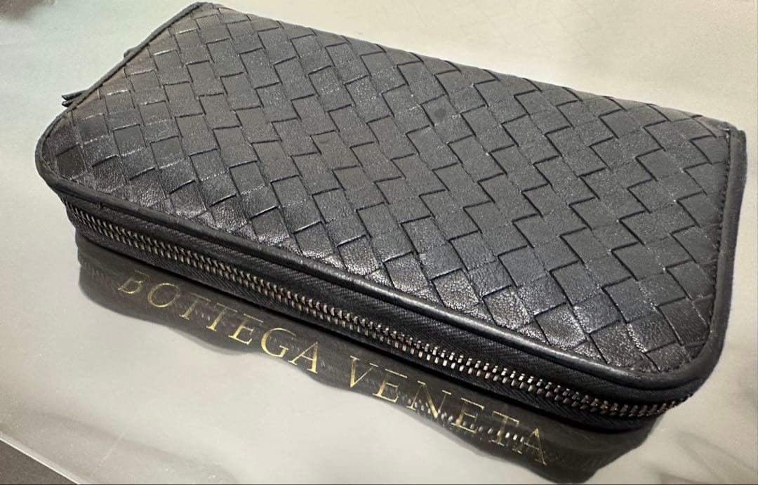 【本体のみ】ボッテガヴェネタ ラウンドファスナー/ラム/黒/1️⃣✨✨✨