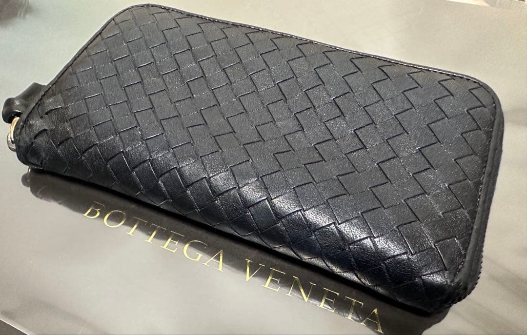 【本体のみ】ボッテガヴェネタ ラウンドファスナー/ラム/黒/1️⃣✨✨✨