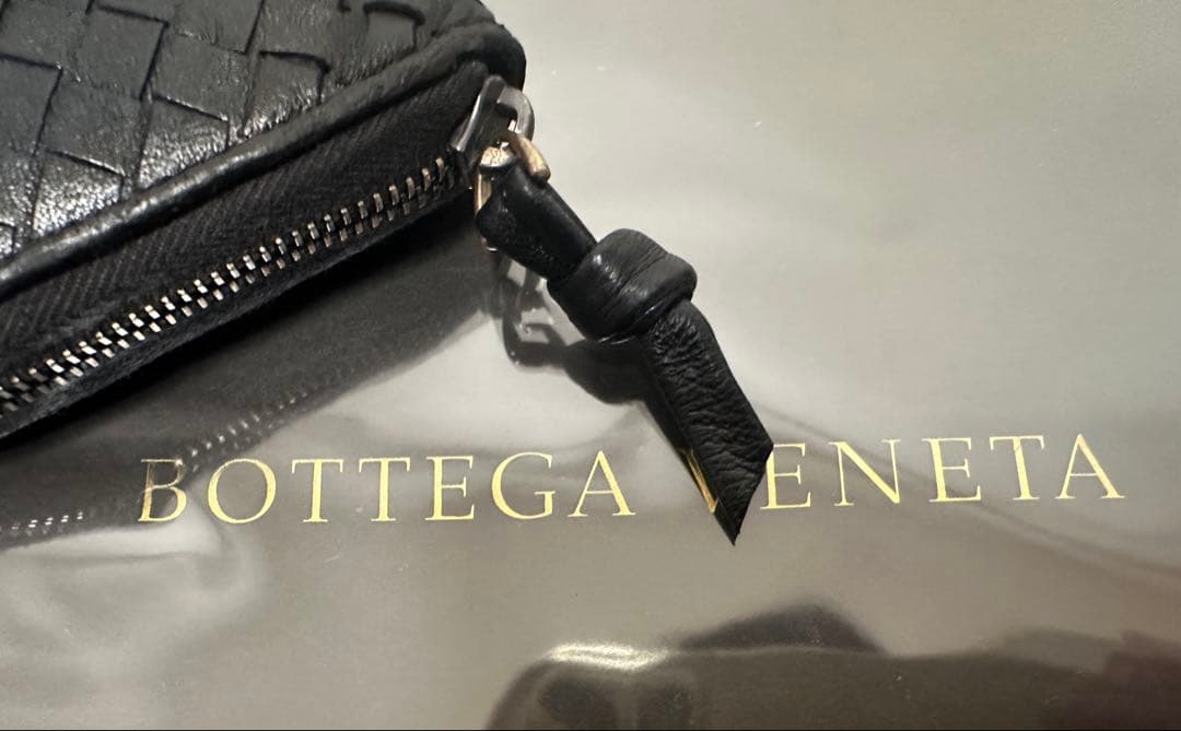 【本体のみ】ボッテガヴェネタ ラウンドファスナー/ラム/黒/1️⃣✨✨✨