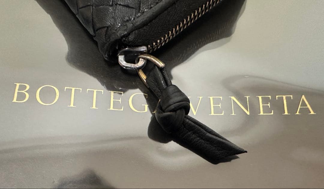 【本体のみ】ボッテガヴェネタ ラウンドファスナー/ラム/黒/1️⃣✨✨✨