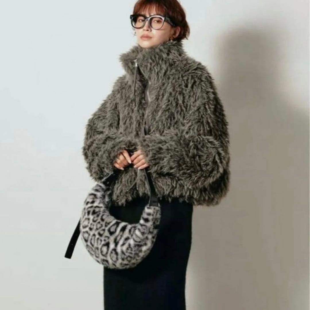 即発送◎ミックスシープファースタンドブルゾン ESICA エシカ同型