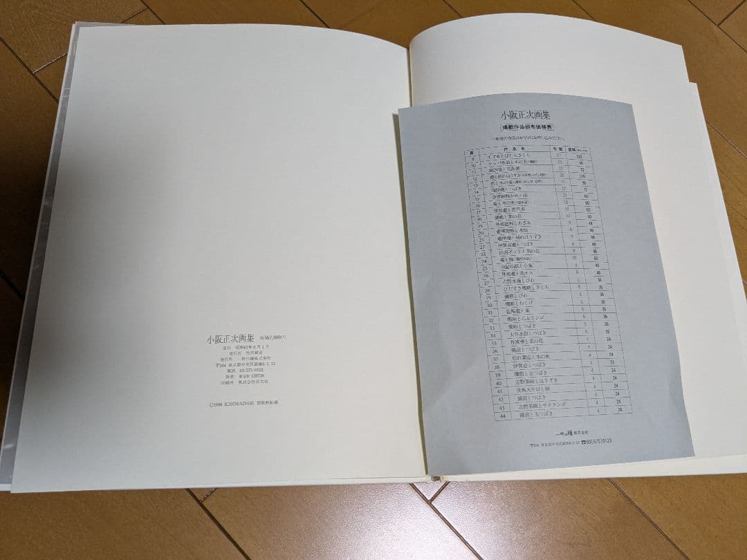 小阪正次 花瓶と花 F4 絵画と画集本