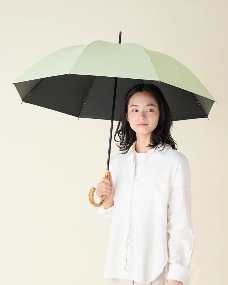 サンバリア100 moku Mサイズ 竹製持ち手 　グリーン