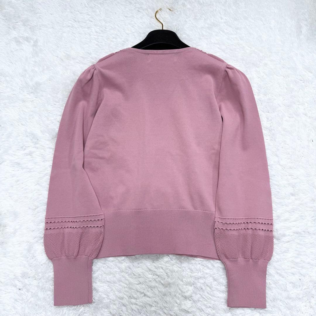 【美品✨】エムズグレイシー カーディガン　ニット　ビジューボタン　38