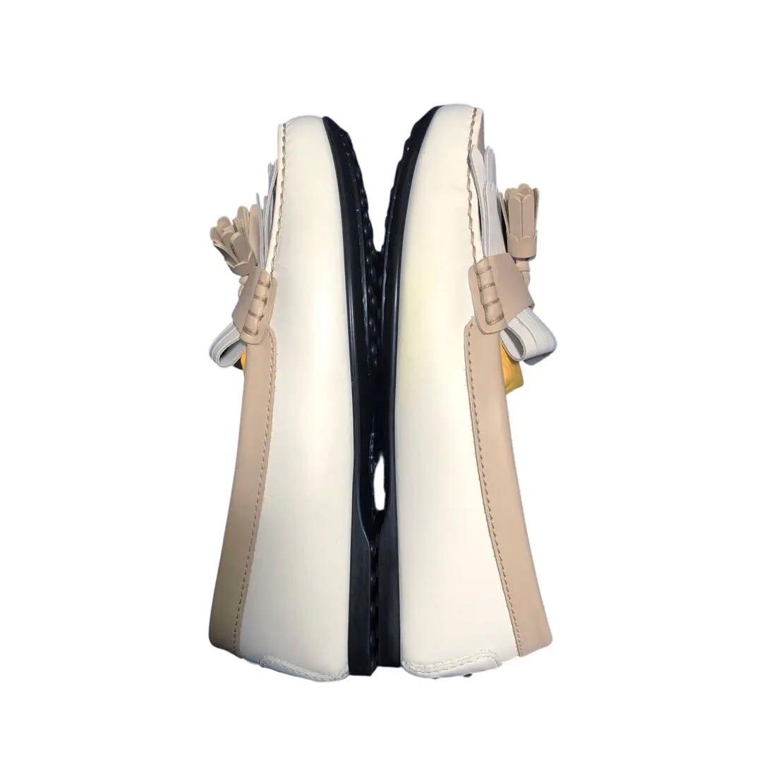 未使用 TOD'S ドライビングシューズ 34.5 フリンジ タッセル