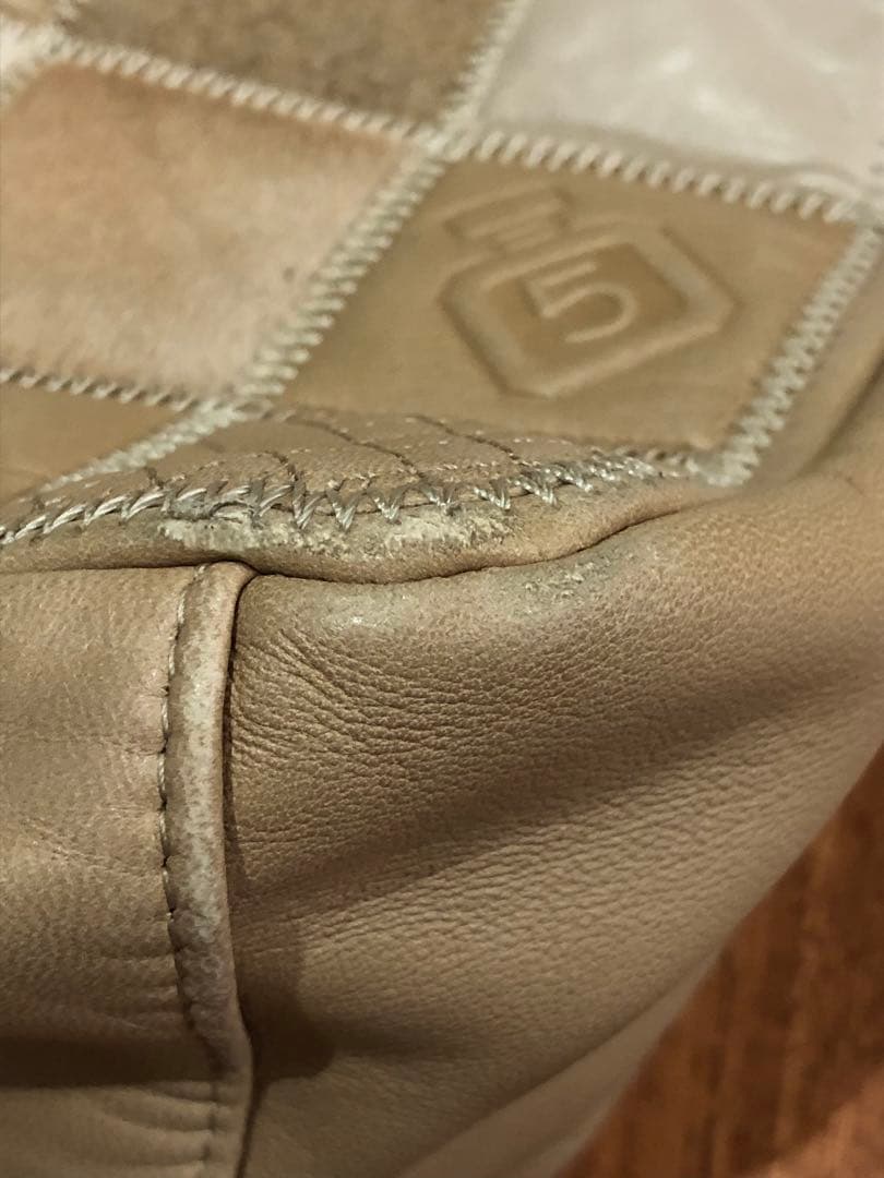 シャネル　パッチワーク　チェーンショルダーバッグ