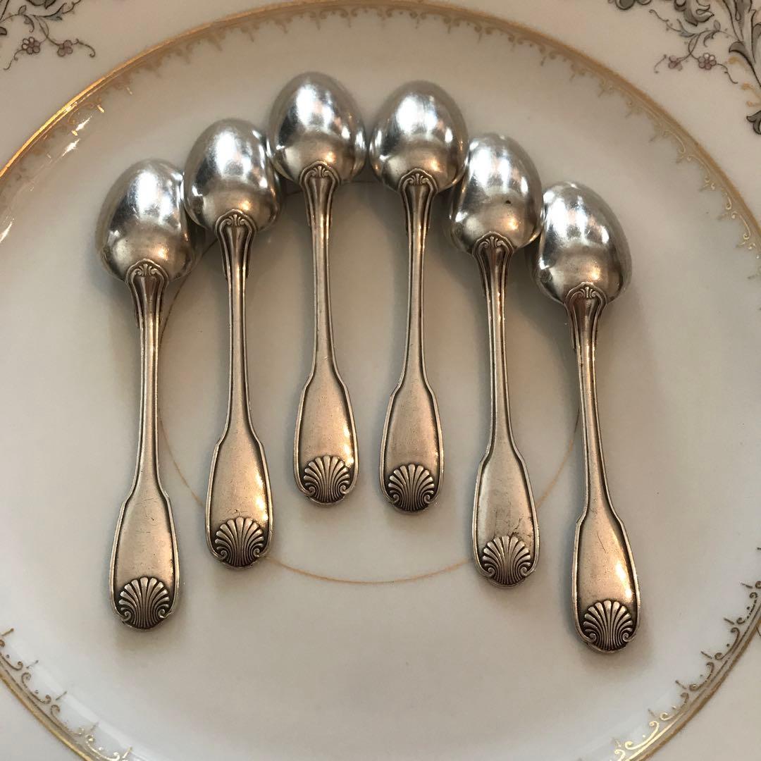 クリストフル／純銀／カトラリー 10点（ナイフ2本＋スプーン8本）