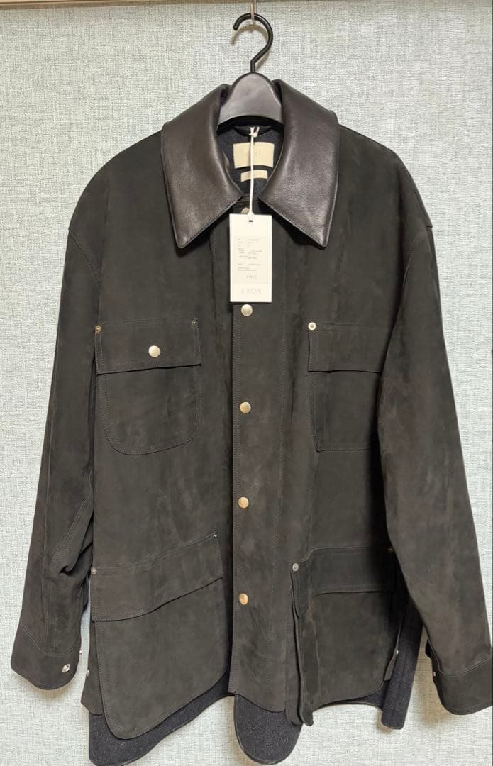 ジャケット・アウター YOKE 25FW Nuback Leather Coverall Jacket