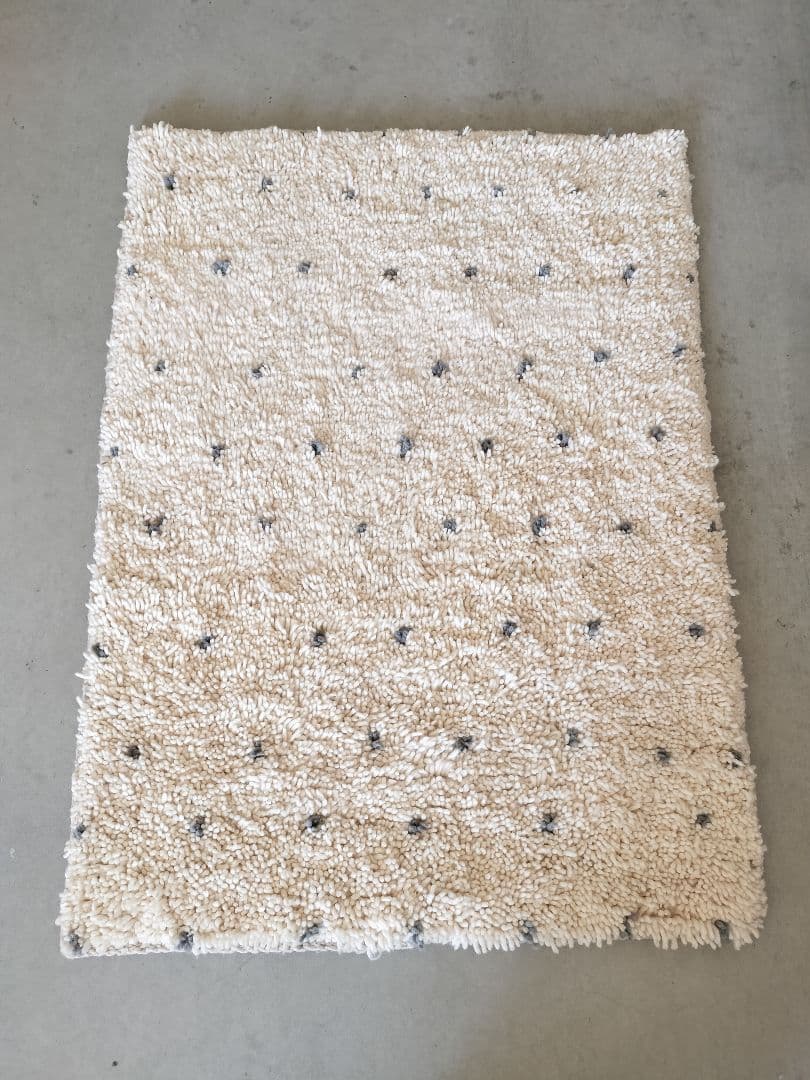 【最終価格】新品/人気/淡いグレードット　アイボリーベースベニワレンNo.705