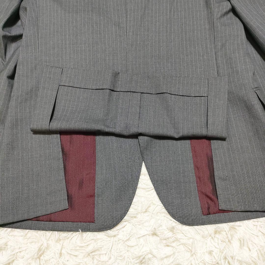 美品　メンズビギ　ロロピアーナ　スーツ　スーパー120s　シルク混　裏地ボルドー