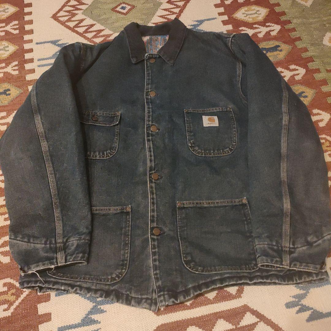 希少 カーハート サウスウエスト デニムカバーオール XL