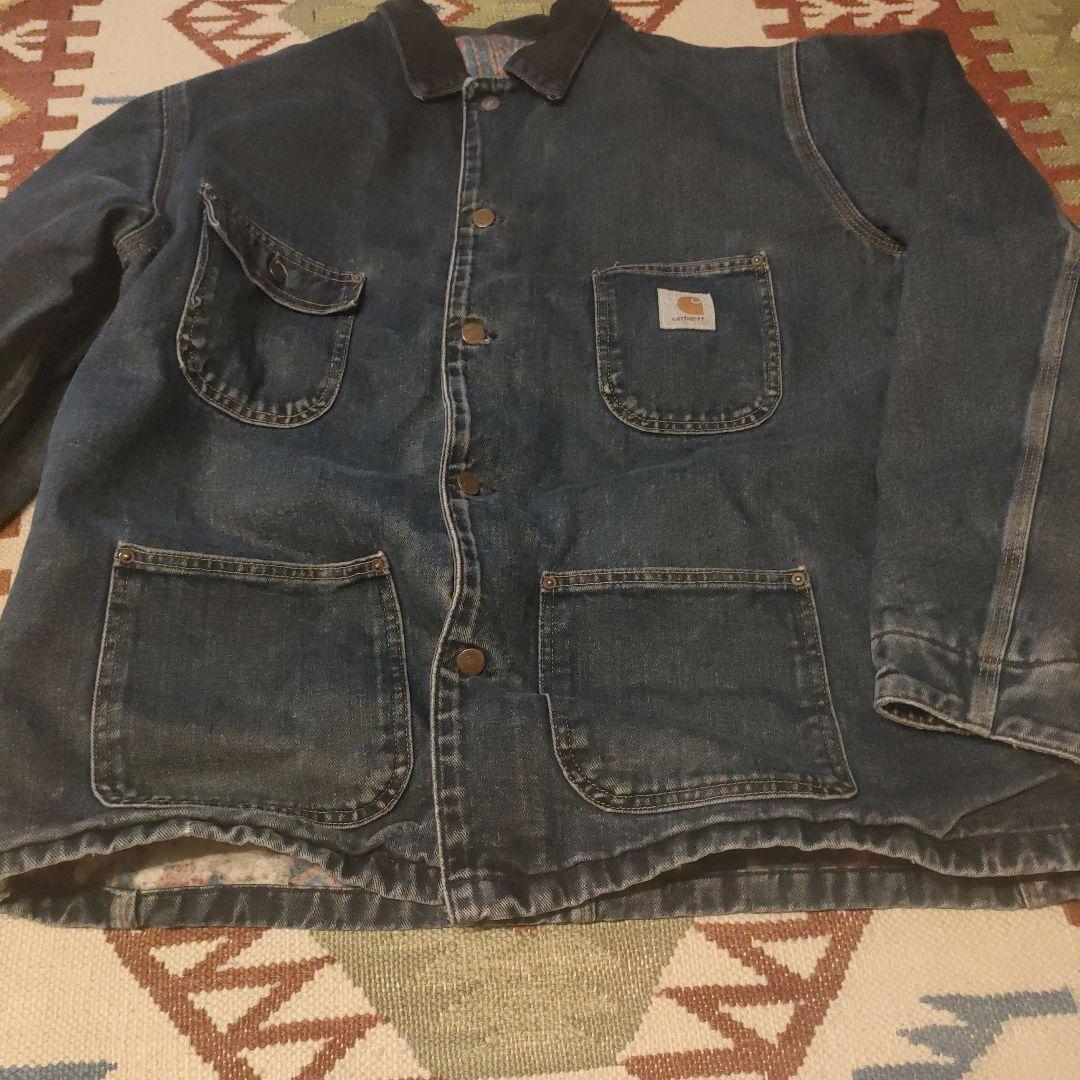 希少 カーハート サウスウエスト デニムカバーオール XL