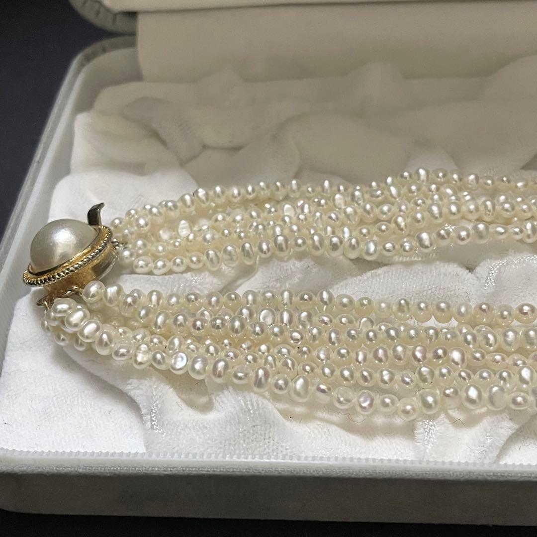 【6連✨セミロング】 本真珠 ネックレス 2.5-4.0mm ベビーパール ケシ