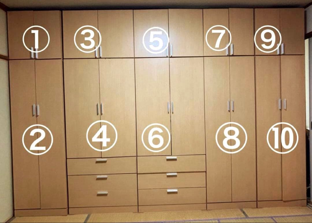 【たのめる便発送】洋服ダンス　クローゼット　1枚目写真④