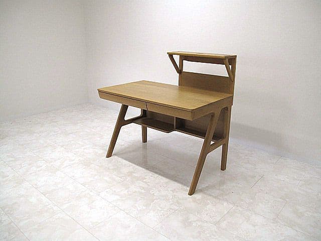 浜本工芸 ナラ材デスク 　　書斎机/PCデスク/ワークデスク/学習机