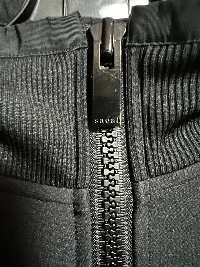sacai テクニカルジャージーブルゾン プリーツ サイズ3