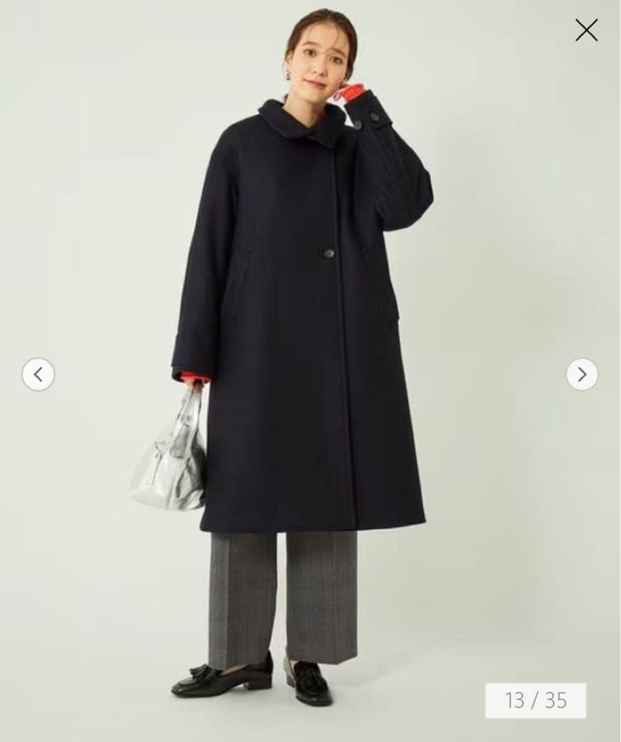 グリーンレーベルリラクシング SPINTOメルトンスタンドカラーコート