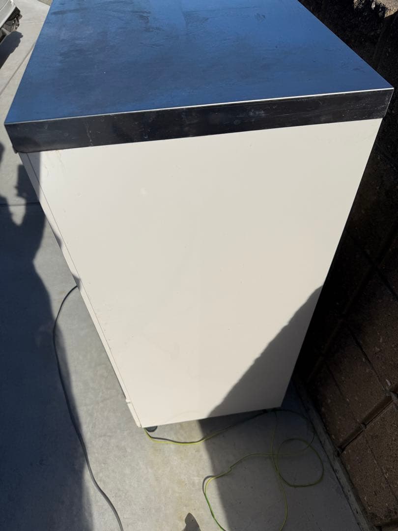 ガラス扉冷蔵庫 スタンド型 2段棚付き