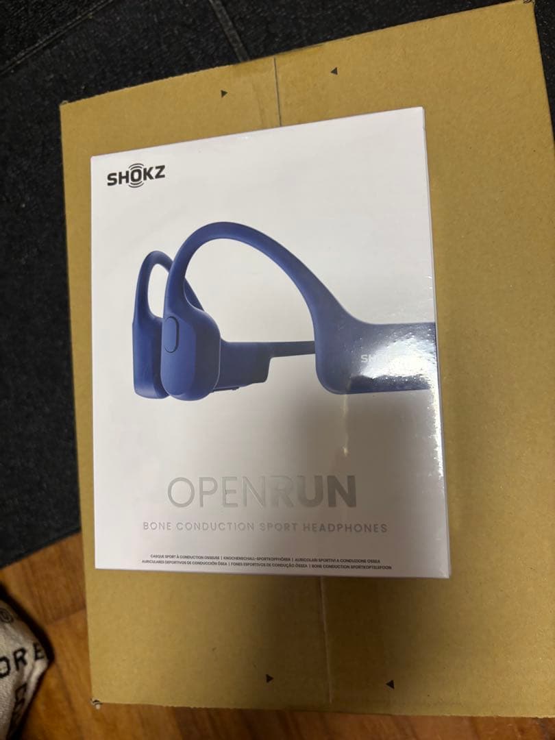 SHOKZ OPENRUN 骨伝導イヤホン ブルー
