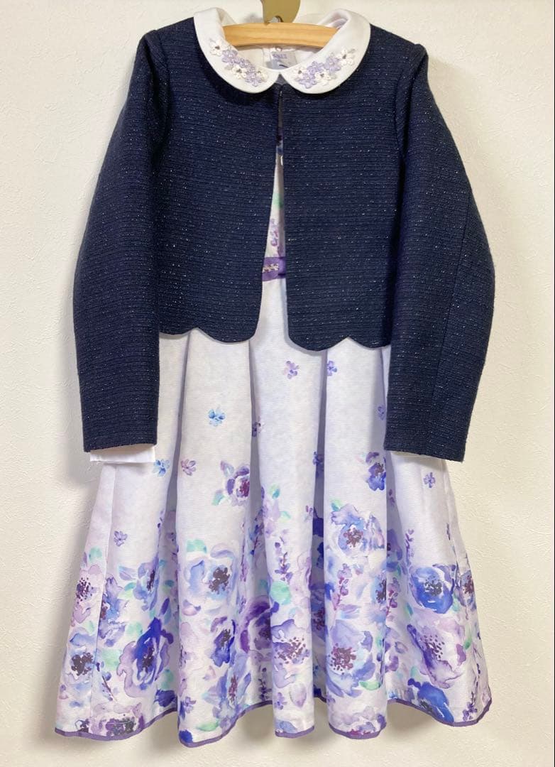 美品です　ANNA SUI mini ボレロ付フォーマル3点セット130