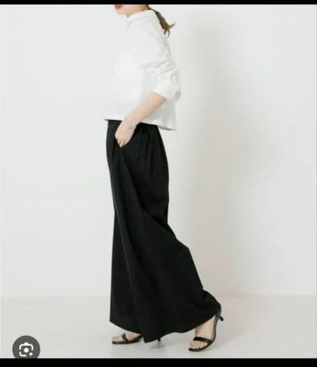 新品☆ SEEALL 24ss extra wide tuck pants 36